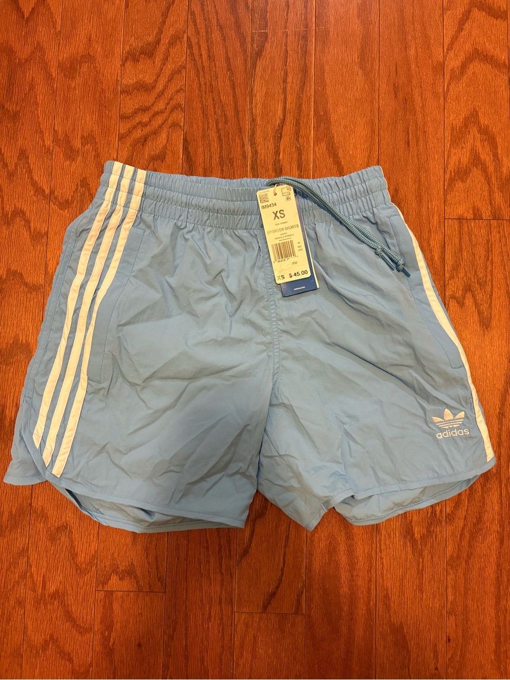 adidas Light Blue Men's Athletic Shorts